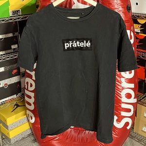 Kith box logo t shirt, friends collection, black, size M